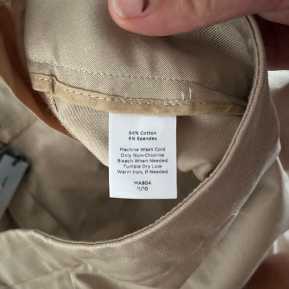 NWT Talbots Plus Khaki Classic Side Zip Straight Leg Khaki Trouser Wmns 24W - Picture 8 of 10